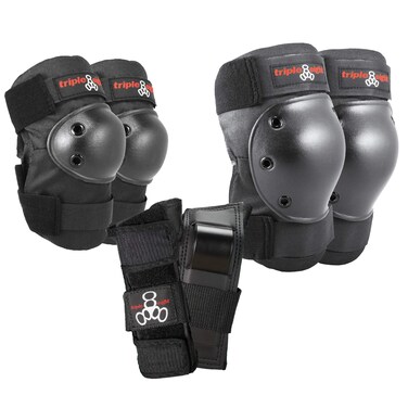 Triple Eight Saver Series Pad Set with Kneesavers Elbowsavers and Wristsavers Small Black