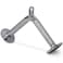 Yes4All LAT Cable Attachment Tricep Press Down Bar with Diamond Knurl Handle Support up to 880 lbs Chrome  V Shaped Bar