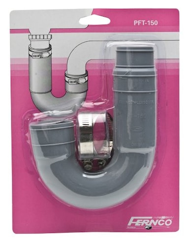 Fernco PFT150 Flexible PVC Qwik Trap for 114 or 112 Drain Trap Plumbing Connections