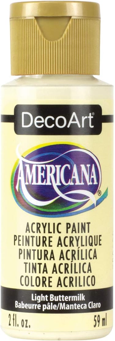 DecoArt Light Buttermilk Americana Acrylic Paint 2Ounce 2 Fl Oz Pack of 1