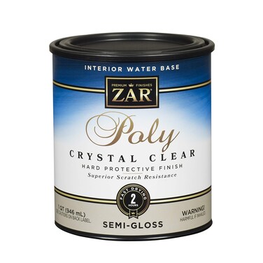 ZAR 34512 Semi Gloss Aqua Water Based Polyurethane QT Blue