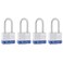 Master Lock 3QLF Outdoor Padlock with Key 4 Pack KeyedAlikeSilver