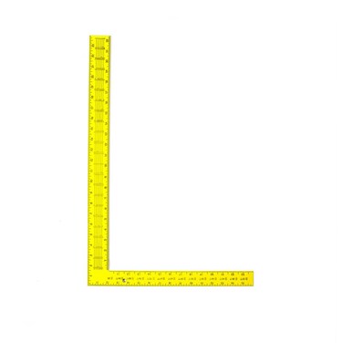 Swanson Tool TS154 Steel Rafter Square 16Inch X 24Inch Yellow with Black Gradations
