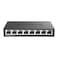 DLink Ethernet Switch 8 Port Gigabit Unmanaged Metal Fanless Desktop or Wall Mount Design DGS108 Black