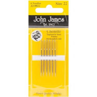 Chenille Hand NeedlesSize 22 6Pkg