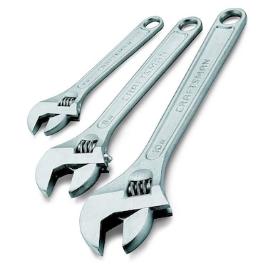 Craftsman 944664 Adjustable Wrench Set 3 Piece