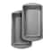 G  S Metal Products Company OvenStuff Nonstick Large Loaf Baking Pan Set of 2 Gray