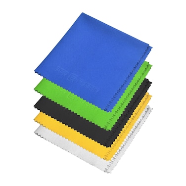EcoFused Microfiber Cleaning Cloth  12x12 Inch Microfiber Cloth  Pack of 5 Large Cloths  Microfiber Cleaning Cloth for Electronics and Monitors