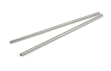 StainlessLUX 77512 2piece Extralong Stainless Steel Milkshake StrawsSmoothie Straw Set 12 Inches Long x 03 Inches Diameter Brilliant Finish Foodsafe 188 Stainless 2 Straws in a Set