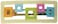 Caravan Puzzle Of Square Colored Boxes In An Open Cream Box Setting All Handmade Barrette