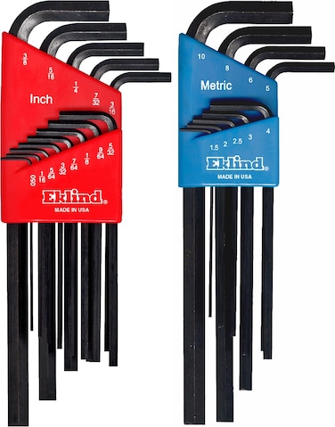EKLIND 10222 Hex LKey allen wrench Combo Long Inch  MM 2 sets 22pc