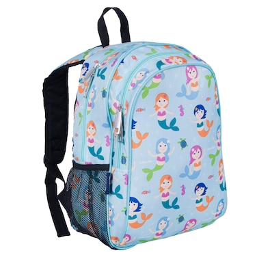Wildkin 15Inch Kids Backpack for Boys  Girls Perfect for Early Elementary Daycare School Travel Features Padded Back  Adjustable Strap Mermaids
