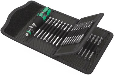 Wera  5059297001 Kraftform Kompakt 62 Bitholding Screwdriver and Pouch Set 33Pieces