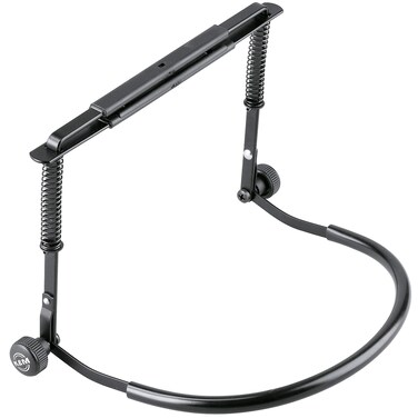KM Konig  Meyer 1641600055 Harmonica Holder  Industry Standard  Hands Free Harp Neck Brace  Sturdy Adjustable Frame  Professional Grade for all Musicians  German Made  Black