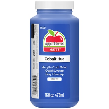 Apple Barrel Acrylic Paint in Assorted Colors 16 Ounce 21142 Cobalt Blue