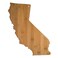 Totally Bamboo California State Shaped Bamboo Serving  Cutting Board