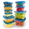 MR LID Premium Attached Food Storage Containers Permanently Attached Plastic Lid Never Lose  Space Saving Organization 10
