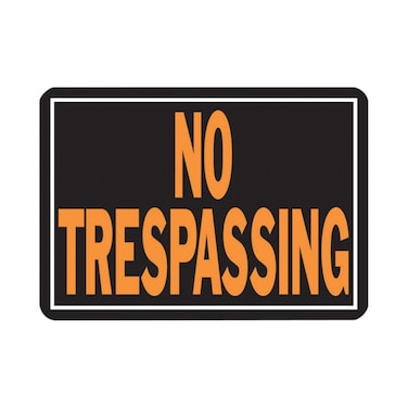 HyKo Products HY KO804 Aluminum Sign 925 x 14 OrangeBlack