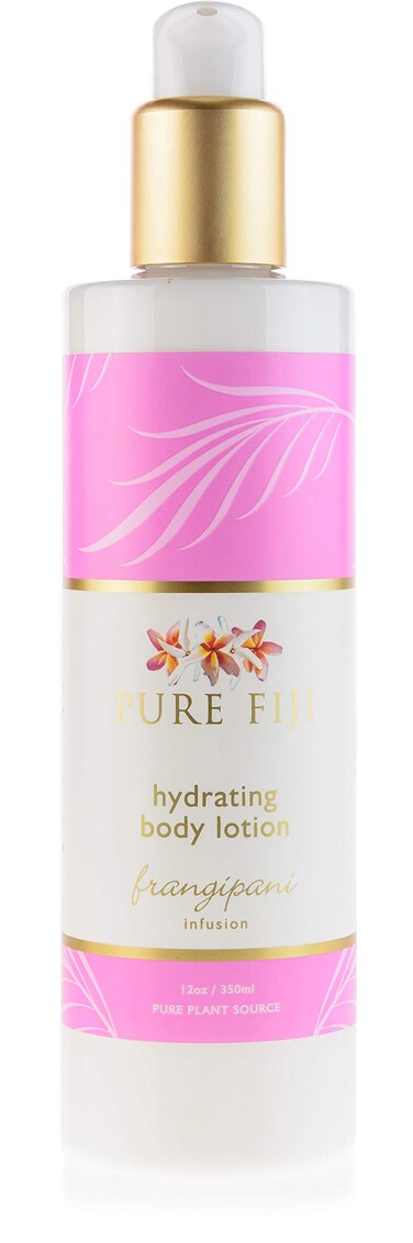 PURE FIJI Body Lotion Hydrating  Moisturizing Lotion for Dry Skin with Coconut Milk and Vitamin E Organic Body Lotion For Women and Men Frangipani Scent 12 oz