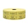 INDIANA TICKET CO 2000 Yellow Double Roll Raffle Tickets 2000 Count 2x2 Tickets Raffles 5050 Drawings Door Prizes Giveaways Drinks More Tickets More Fun Premium Quality