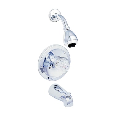 EZFLO Single Acrylic Handle Tub and Shower Trim Kit Chrome 10048