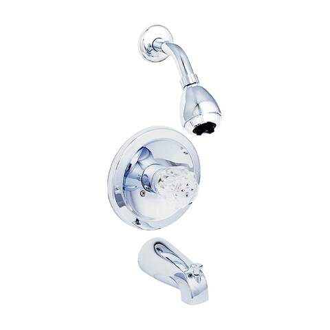 EZFLO Single Acrylic Handle Tub and Shower Trim Kit Chrome 10048