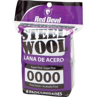 Red Devil 0320 Steel Wool 0000 Pack of 8