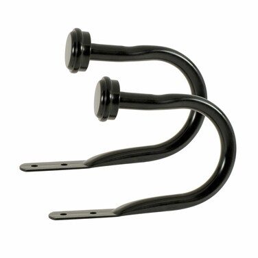 Decopolitan Cap Curtain Holdback Black Espresso