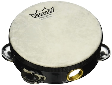 Remo Fiberskyn Tambourine  Quadura Black 6