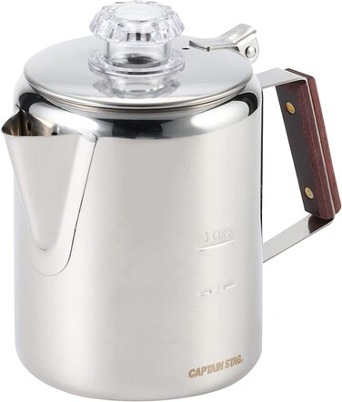 Captain Stag 188 Stainless Steel Percolator 3 Cup M1225