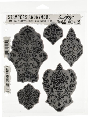 Stampers Anonymous Tim Holtz Cling Stamps 7X85 Distress Damask