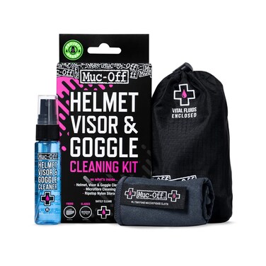 Muc Off 202 Visor Lens  Goggle Cleaning Kit Blue 0030 l