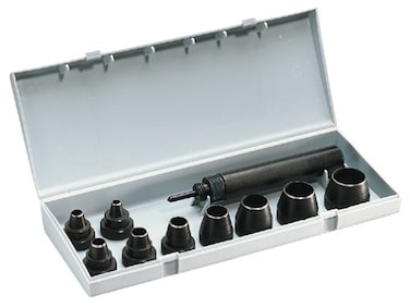 General Tools S1274 Professional Gasket Punch Set 10 Piece Set  Black