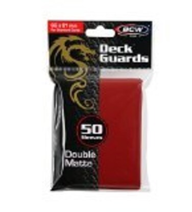 BCW Deck Guard 50 Count Matte Red