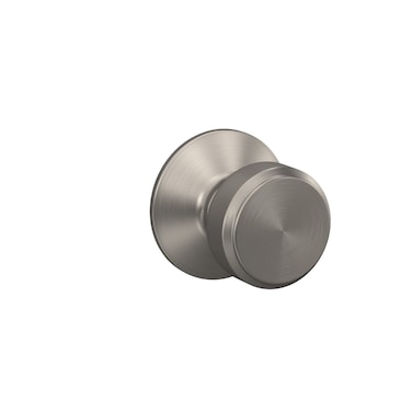Schlage F10 BWE 619 Bowery Door Knob Hall  Closet Passage Lock Satin Nickel