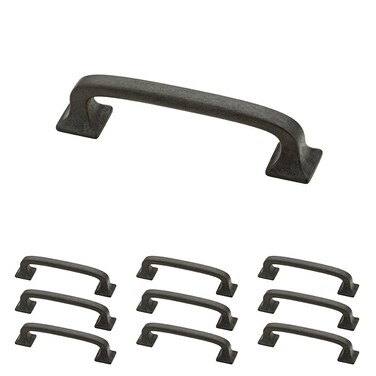 Franklin Brass Lombard 10Pack Cabinet Handles 3 Hole to Hole Soft Iron Kitchen Cabinet Pulls Drawer Handles Cabinet Hardware Dresser Drawer Pulls P29521KSIB
