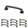 Franklin Brass Lombard 10Pack Cabinet Handles 3 Hole to Hole Soft Iron Kitchen Cabinet Pulls Drawer Handles Cabinet Hardware Dresser Drawer Pulls P29521KSIB