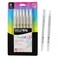 SAKURA Gelly Roll Stardust Clear Glitter Gel Pens  Bold Point Ink Pen for Lettering Drawing Invitations  Stationery  Clear Ink  Bold Line  6 Pack