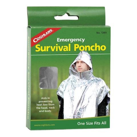 Coghlans Unisex Adult Survival Poncho Metalic
