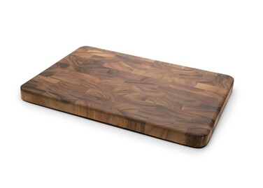 Ironwood Gourmet Large End Grain Prep Station Acacia Wood Cutting Board 14 x 20Inch Brown
