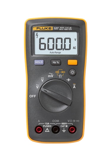 Fluke 107 ACDC Current Handheld Digital Multimeter by Fluke Gray