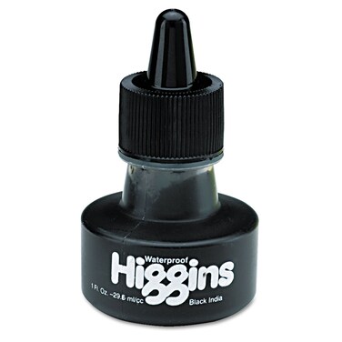 Higgins Waterproof Black India Ink 1 oz