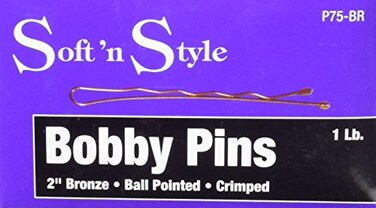 Soft N Style Bronze Bobby Pin Box 1 Lb 2 H