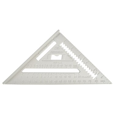 Johnson Level  Tool RAS1B Johnny Square Professional Aluminum Rafter Square 7 Silver 1 Square