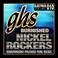 GHS Strings BNRL Burnished Nickel Rockers Polished Pure Nickel Electric Guitar Strings Light 010046