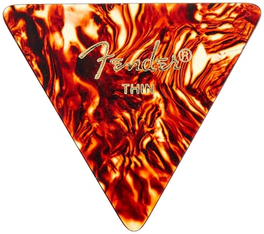 Fender Classic Celluloid Guitar Picks 355 Shape Tortoise Shell Thin 12Pack