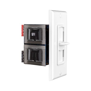 OSD 100W in Wall Volume Control Impedance Matching for Home Speakers Slider White VMS100