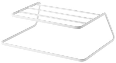 Yamazaki Home Tower Dish Riser  Shelf Organizer  Storage For Kitchen Cabinets  Steel