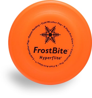 Hyperflite K10 Frostbite Dog Flying Disc  Great for Winter Play  Best Flying  Dog Frisbee  Competition Grade  Outdoor Flying Disc Training  Fluorescent Orange