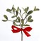 Kurt Adler C3790 Artificial Mistletoe Pick With Red Bow